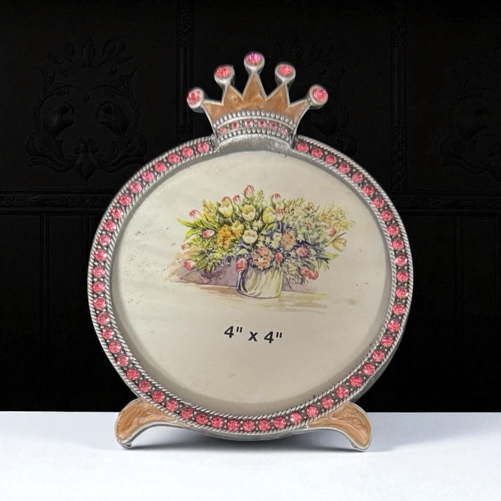 New Princess Crown Pink Jewels 4x4